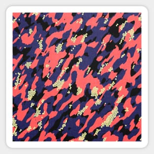 Camouflage - Coral light blue Sticker